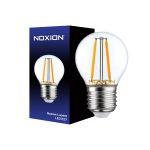 Noxion Lucent LED E27 Ball Filament Clear 2.5W 250lm - 827 Extra Warm White | Dimmable - Replaces 25W