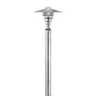 Nordlux Vejers 2M Pedestal Lamp Galvanized Steel and Glass Grey | IP54 - Suitable for E27